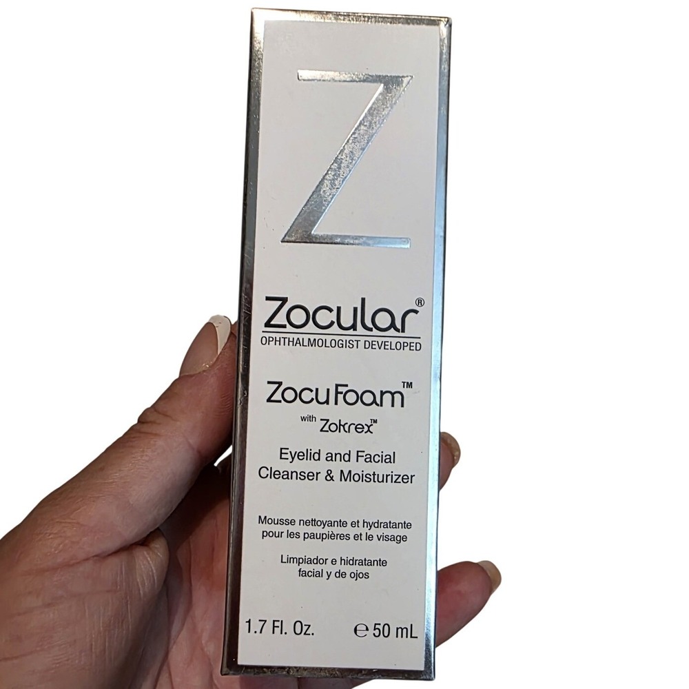 Zocular ZocuFoam Eyelid Cleanser Foaming Eyelid Scrub for Blepharitis Z4